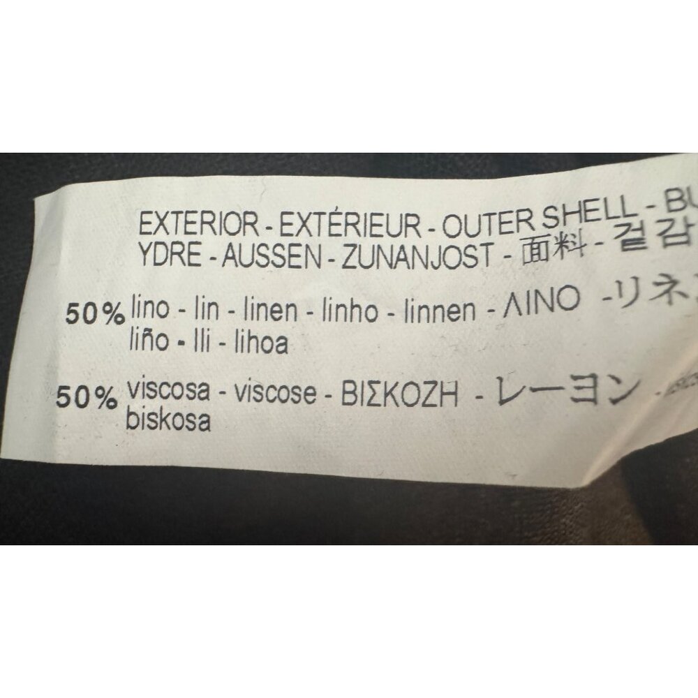 2/$30 ZARA Black 50% Linen Puff Sleeve Midi Dress - Picture 15 of 16
